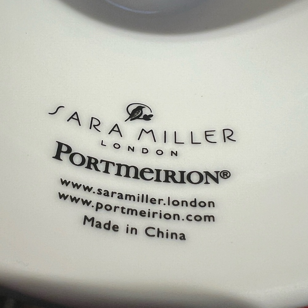 Portmeirion London NWT Sarah Miller 4  Christmas Penguins Plates & 1 Cake Plate - Picture 11 of 11